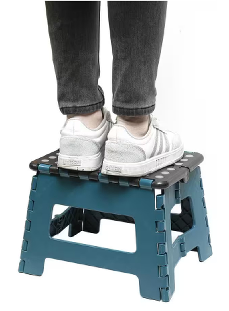 Durable Foldable Step Stool Anti-Slip Rubber Portable Handy 8.5in (2-PACK)