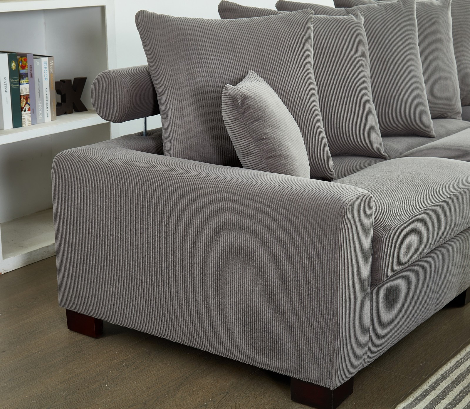 Modular Sectional Sofa,5 Seater Oversized Convertible L & U Shaped Couch, Cordu