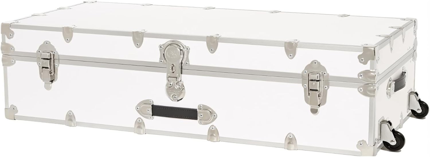 Rhino Trunk With Wheels – 44”x20”x12” – 1500+ lbs Capacity. USA Made (White)