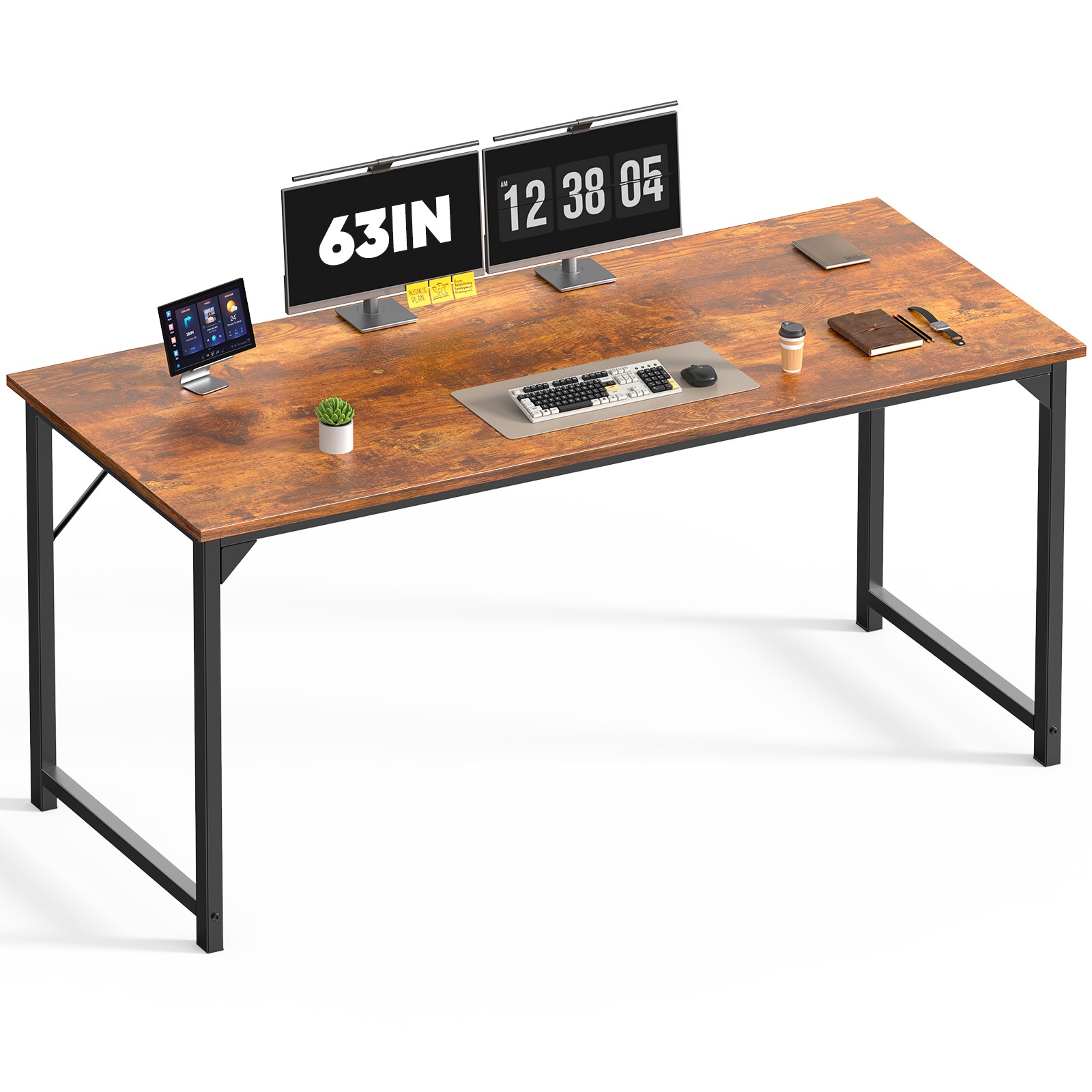Laptop Computer Desk with Storage Bag＆Hook Home Office Desk Writing Table