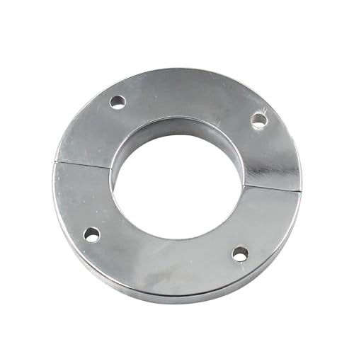 Steering Column Floor Mount for 2 Inch Steering Columns, Polished Billet
