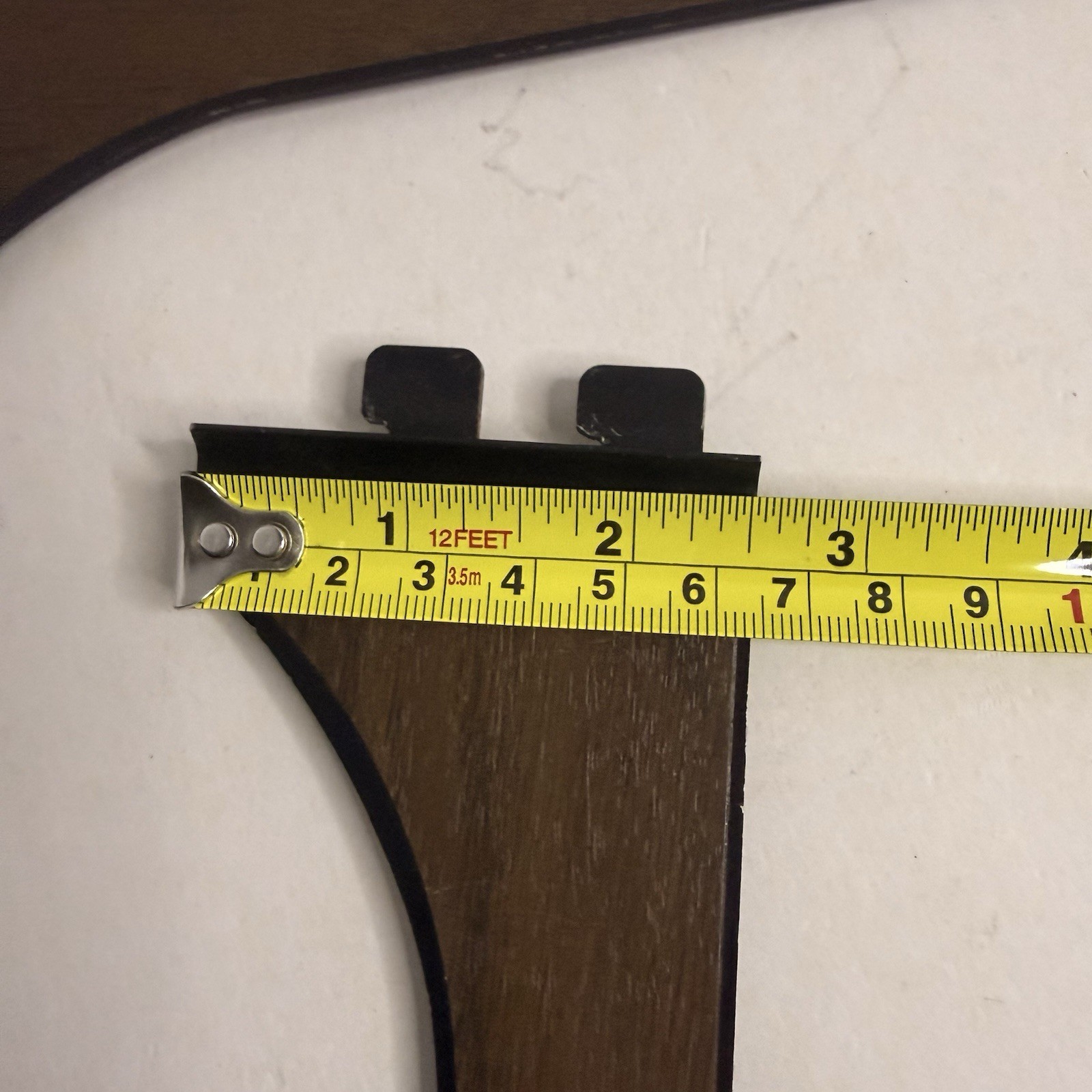 Vintage Wood Grain Shelf Brackets Wall Mount Pair 8.75” Retro Laminate