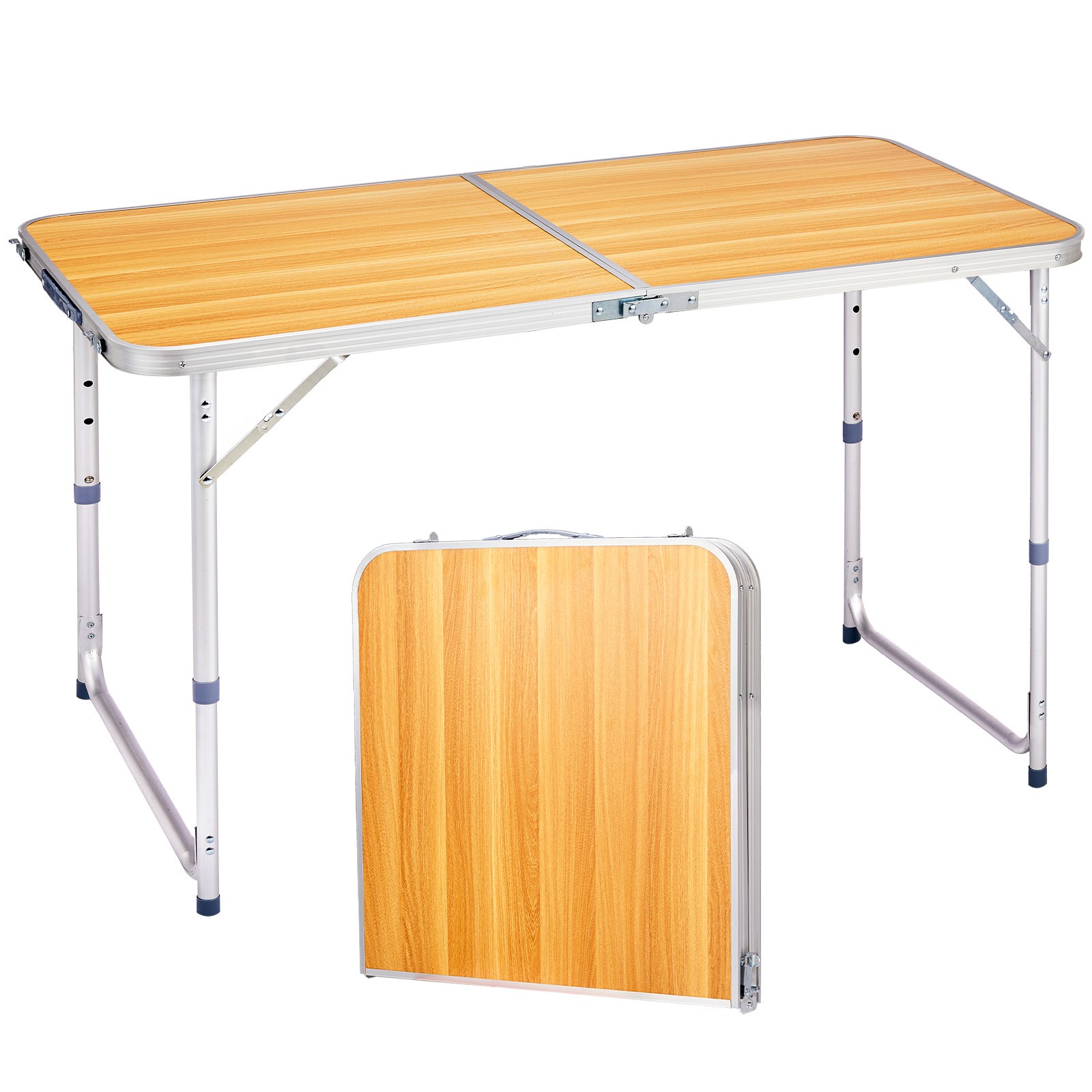 4FT Portable Aluminum Folding Table, Dining Perfect for Indoor/Outdoor Party
