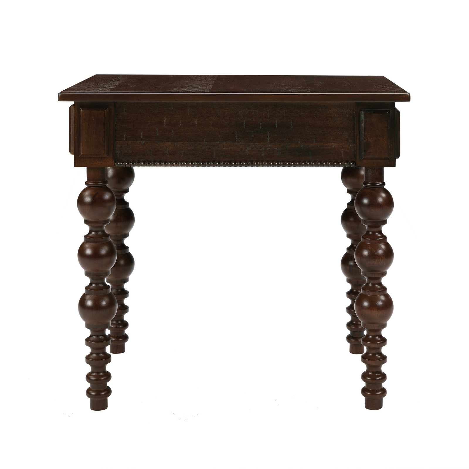 Solid Wood End Table with Drawer, Easy Assembly Vintage Narrow Sofa Side Table
