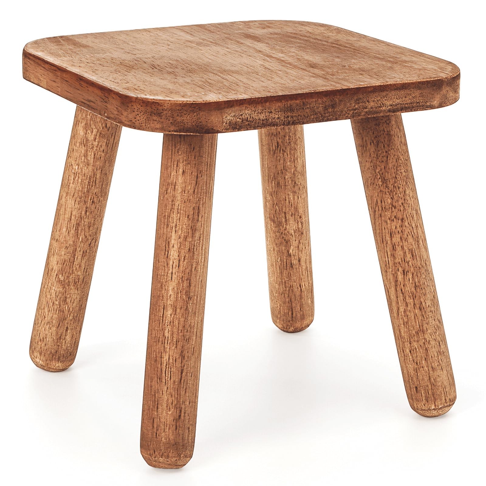 9 Inch Small Wooden Step Stool, Non-Slip One Step Stool for Adults, Holds up …