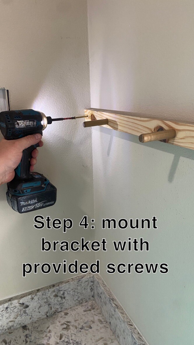 EASY install floating shelves solid wood handmade 4 colors screws & bit provided