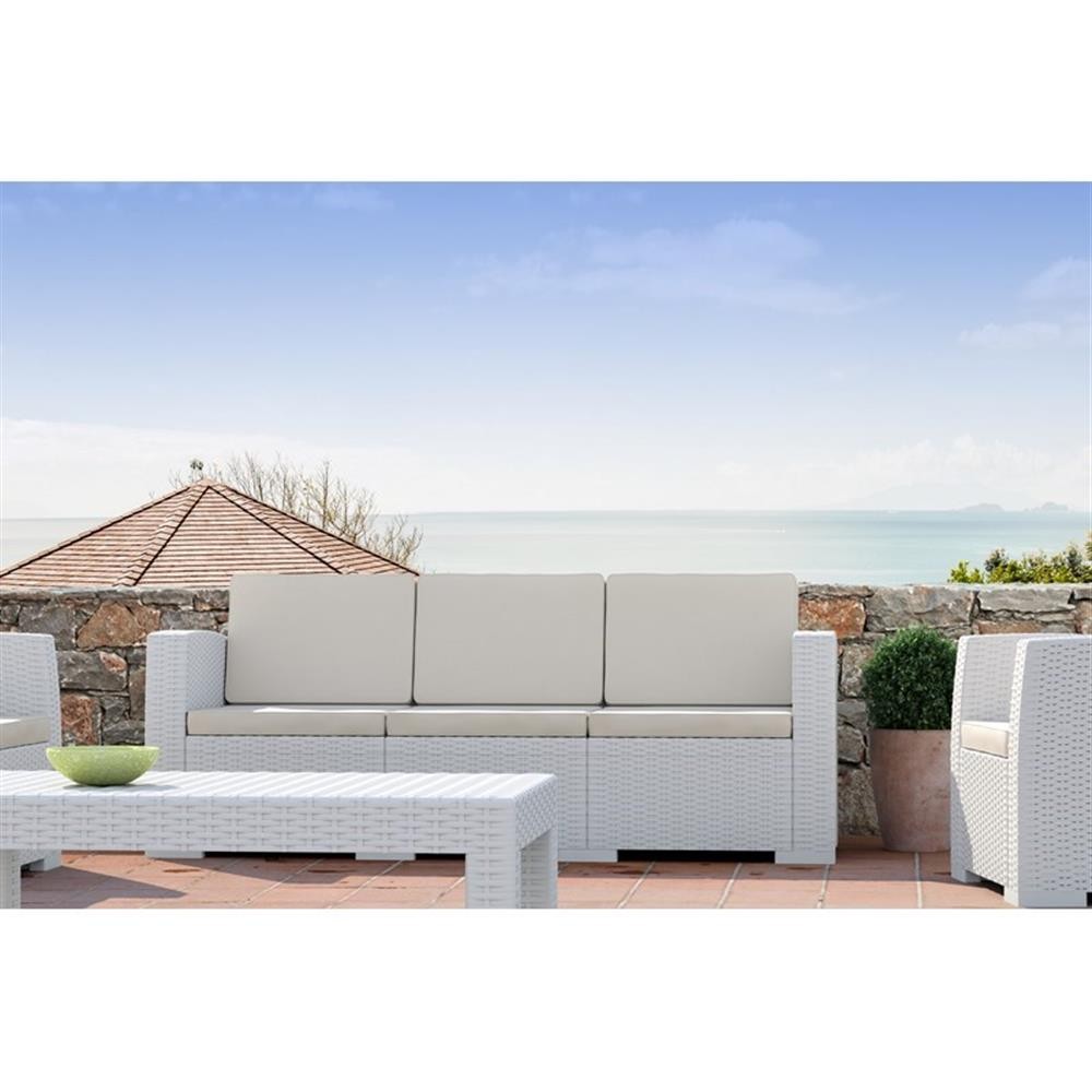 Compamia Monaco Outdoor Coffee Table in White