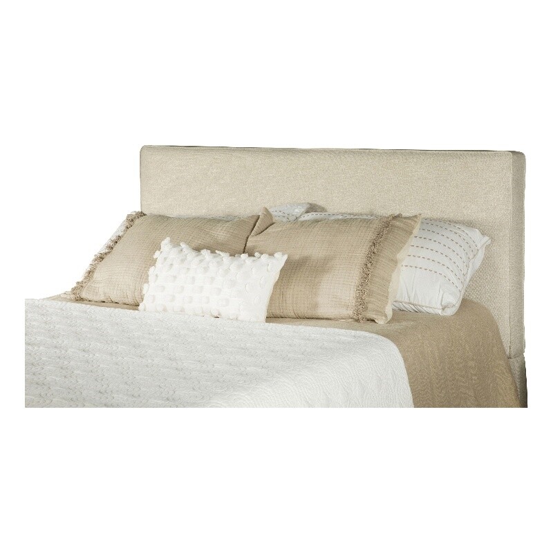 Pemberly Row 46.5″ x 43″ Rectangular Fabric Twin Headboard Sand Beige
