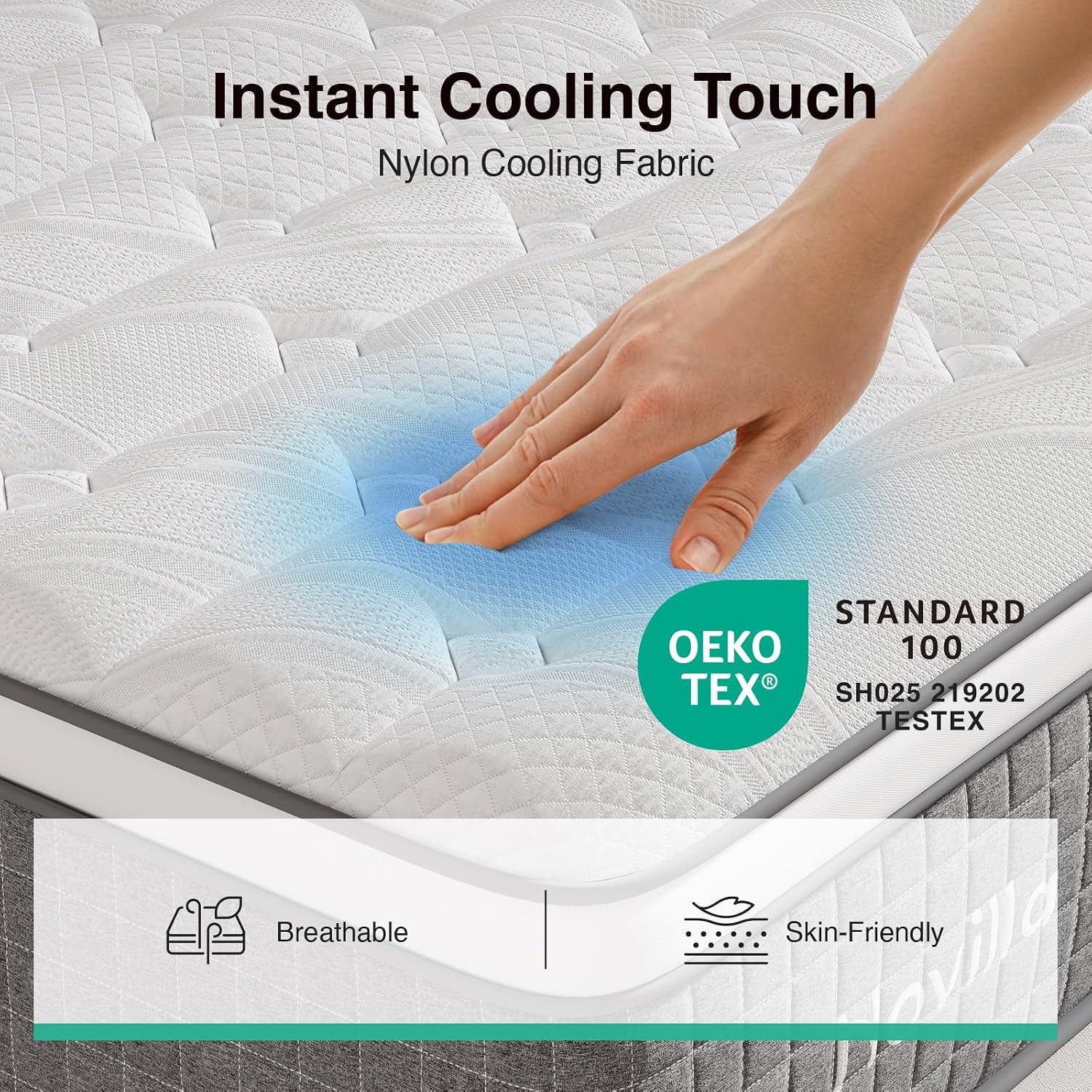 12 Inch XL Twin Mattress,Twin XL Hybrid Mattress with Gel Memory Foam,Pocketed