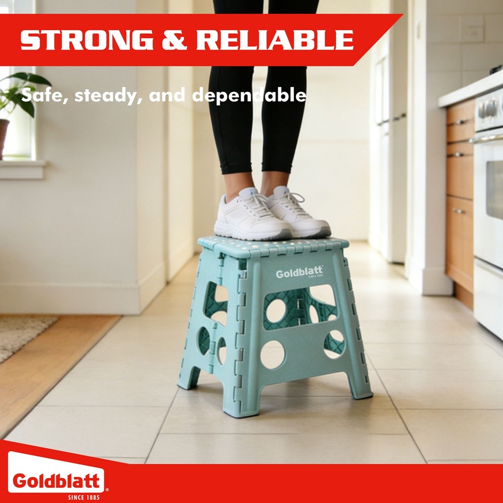 12.5″ Heavy-Duty Folding Step Stool Lightweight for Adults & Kids Portable Stool
