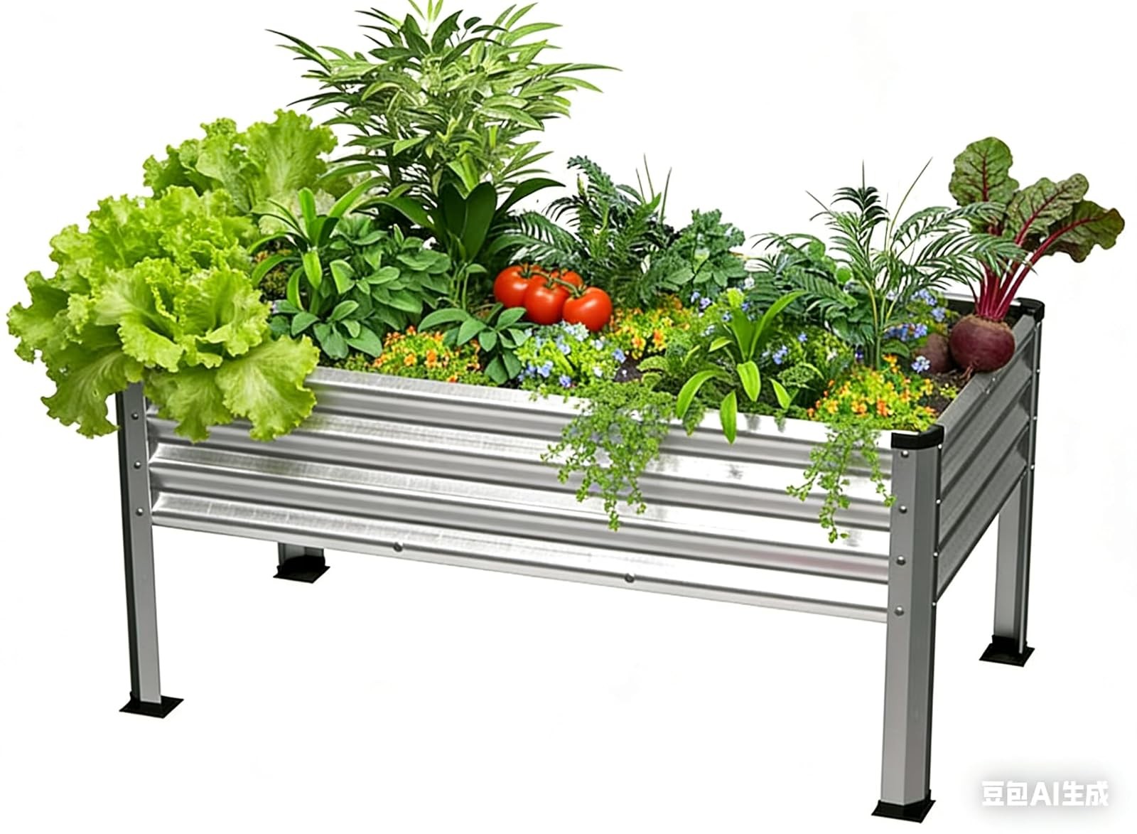 Extra Large Raised Garden Bed 1200LB Silver