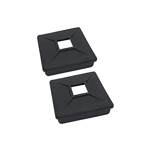 4″ Square Rubber Bumper Plug End Cap Cover RV Camper Trailer – 2 Pack