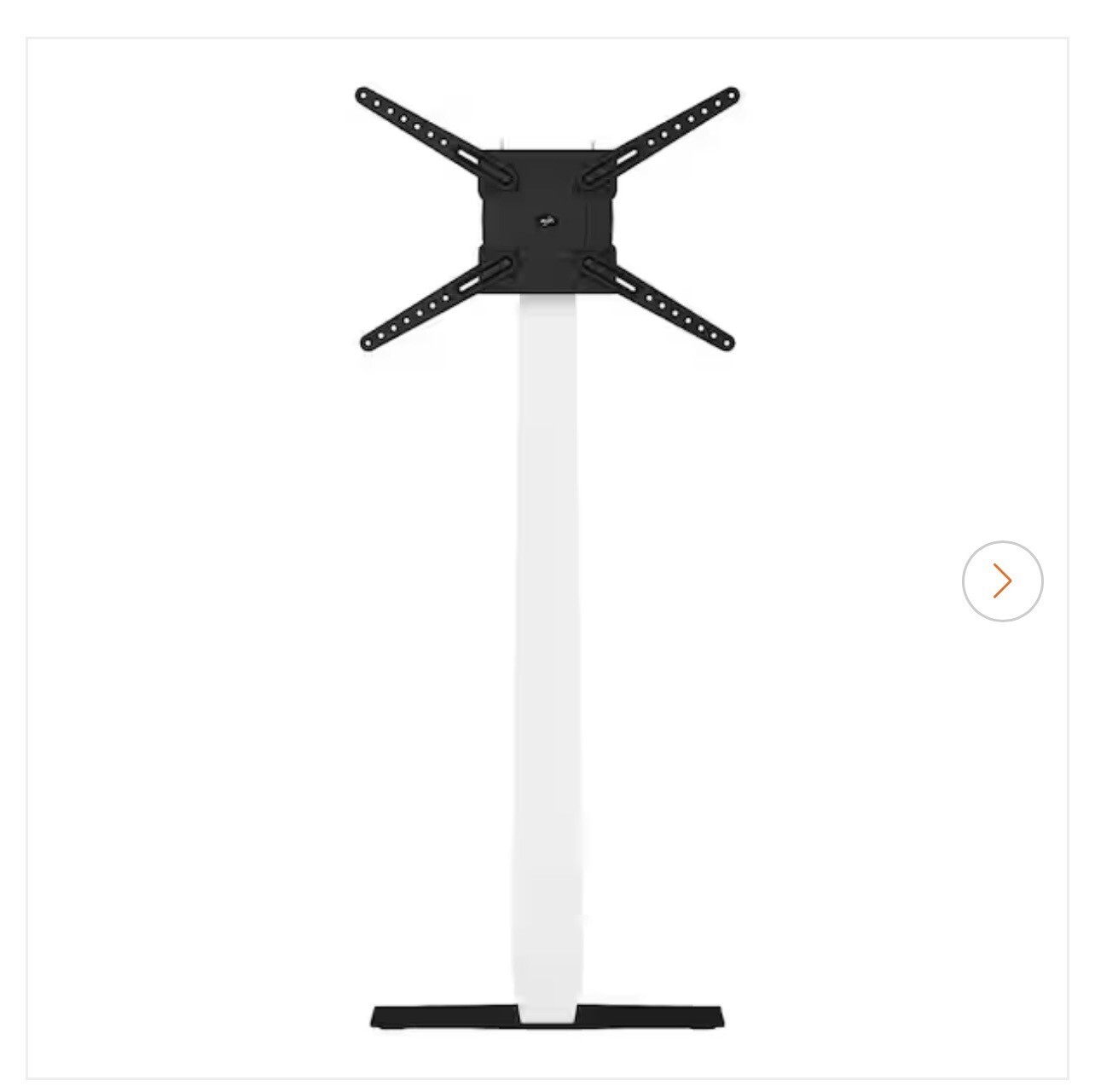 Black Wall Mounted Standing TV Stand – H 57.48 in, W 23.62 in, D 10.83 in