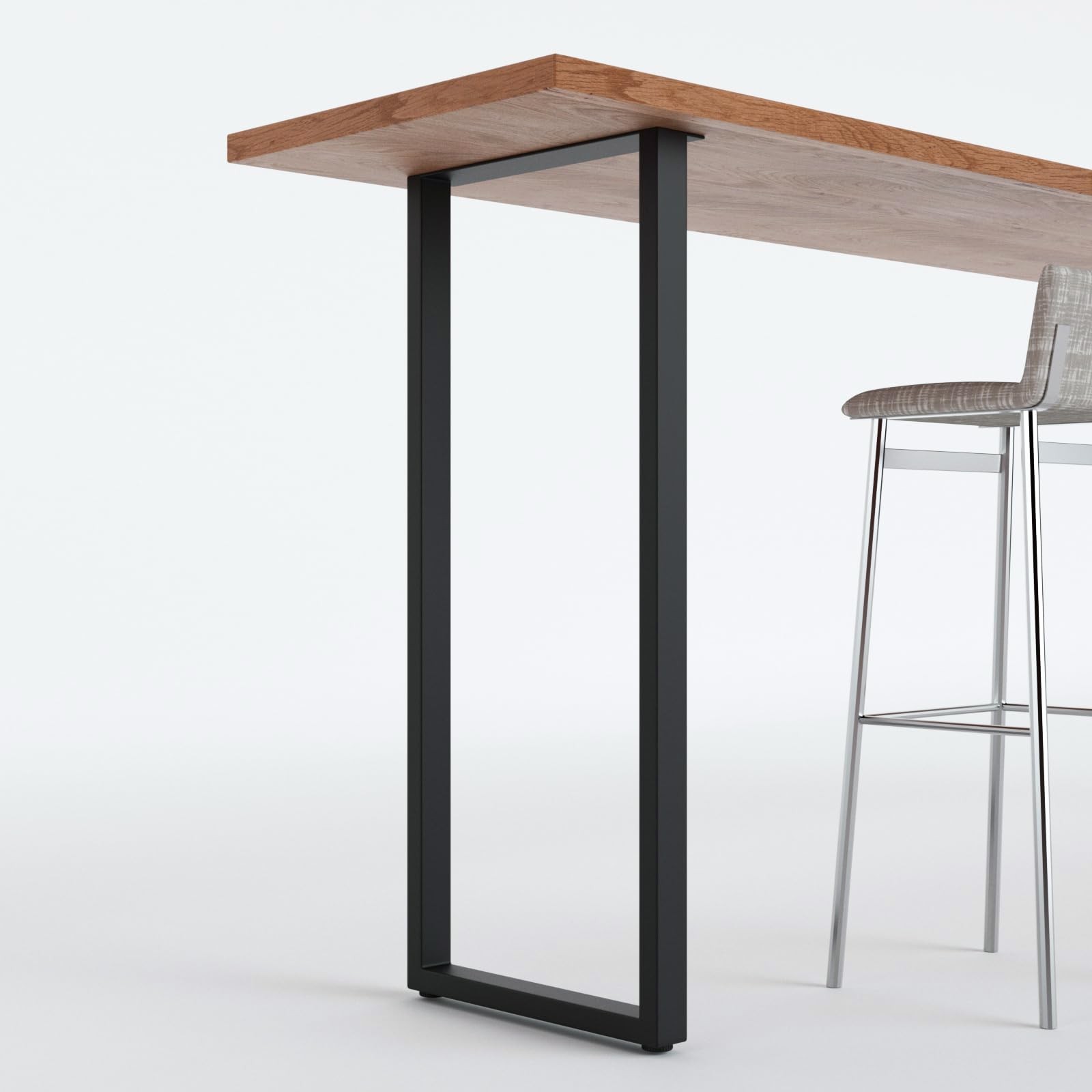 Set of 2 Metal Table Legs 105cm High – Heavy Duty Carbon Steel Table Frame …