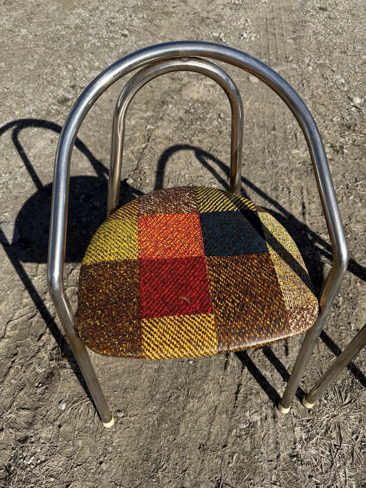 The Modern Crafts Co. Pair of Vintage Folding Children’s Chairs Multicolor