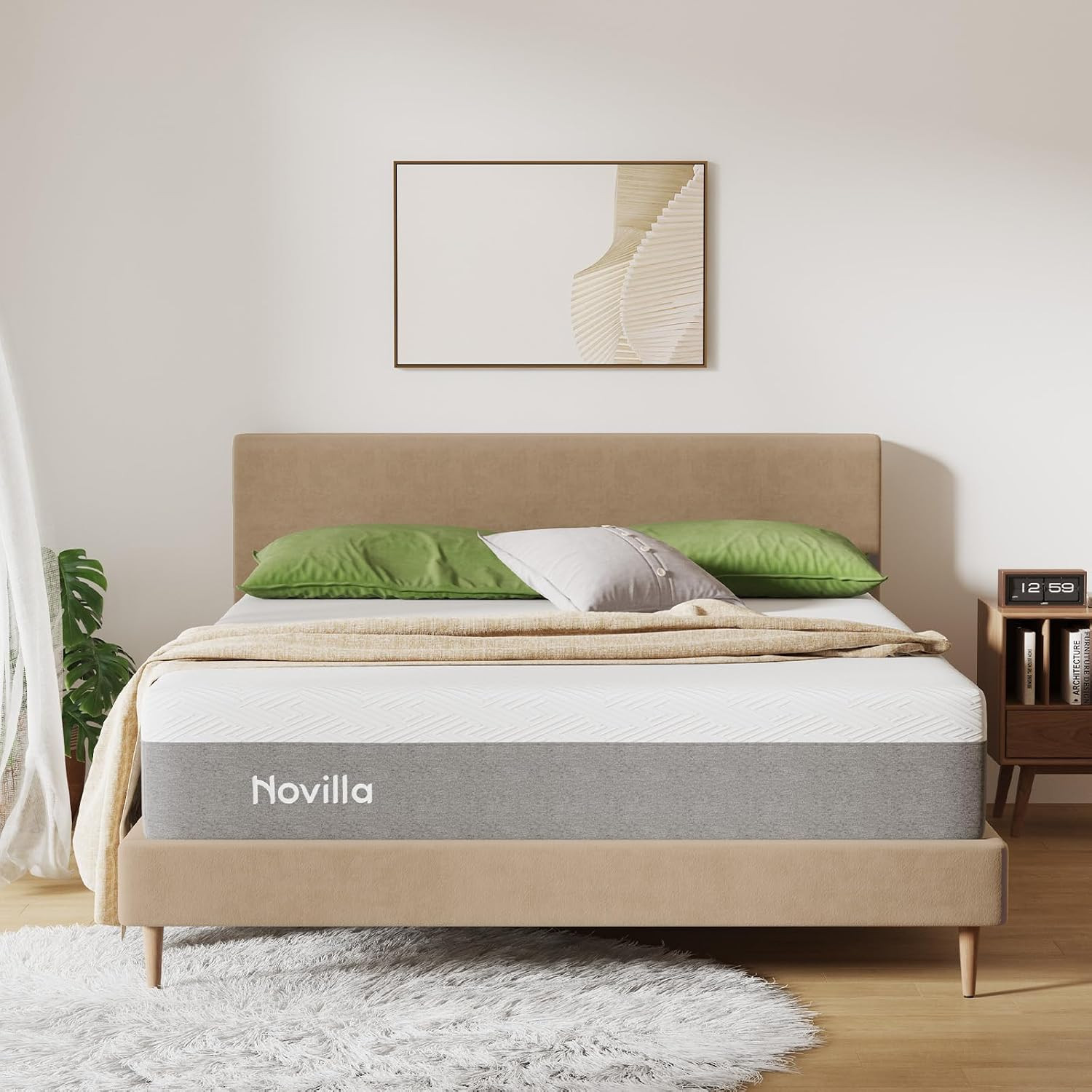 King Size Mattress, 12 Inch Gel Memory Foam King Mattress in a Box | Pressure Re