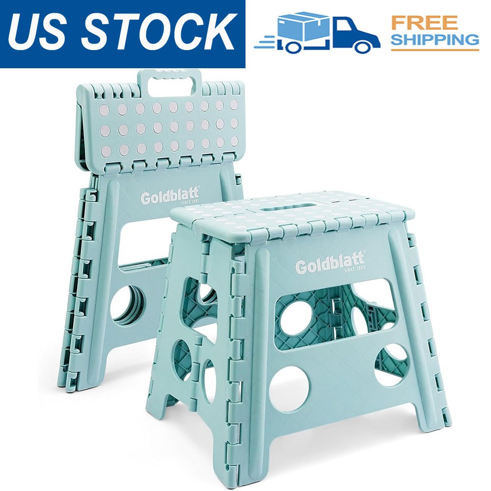 New 12.5″ Foldable Step Stool for Adults & Kids Non-Slip Portable Lightweight