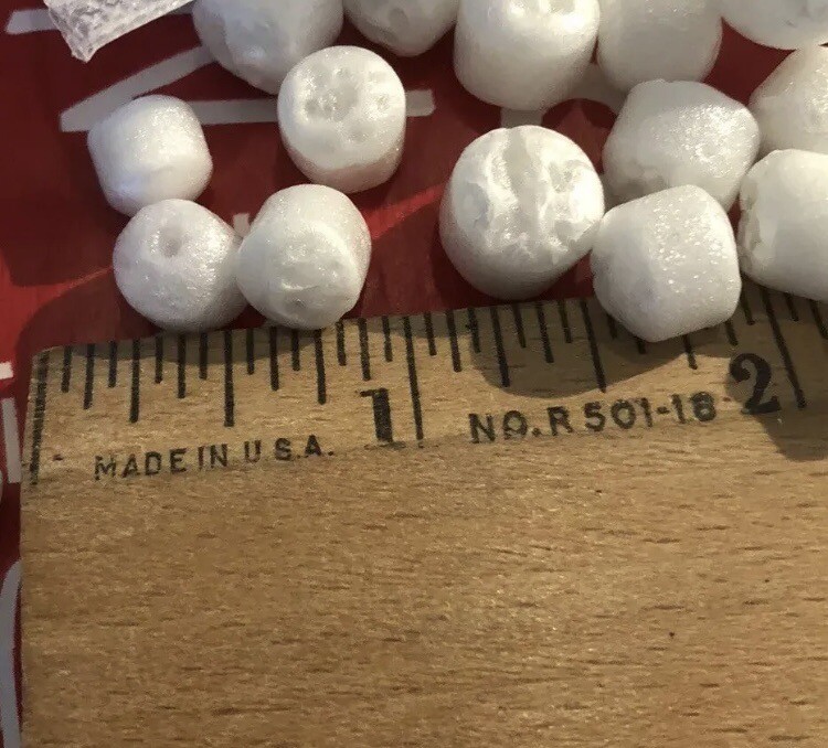 Bean Bag Refill Stuffing Filler Bead Foam Balls 1/2 Inch SQUISHY 2 1/2 Gallons