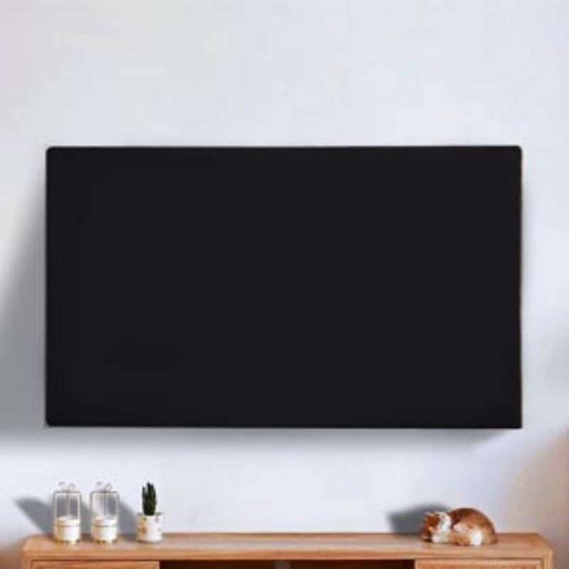 2pcs Indoor TV Screen Dust Proof Cover Protection Monitor Slipcover 43 55in