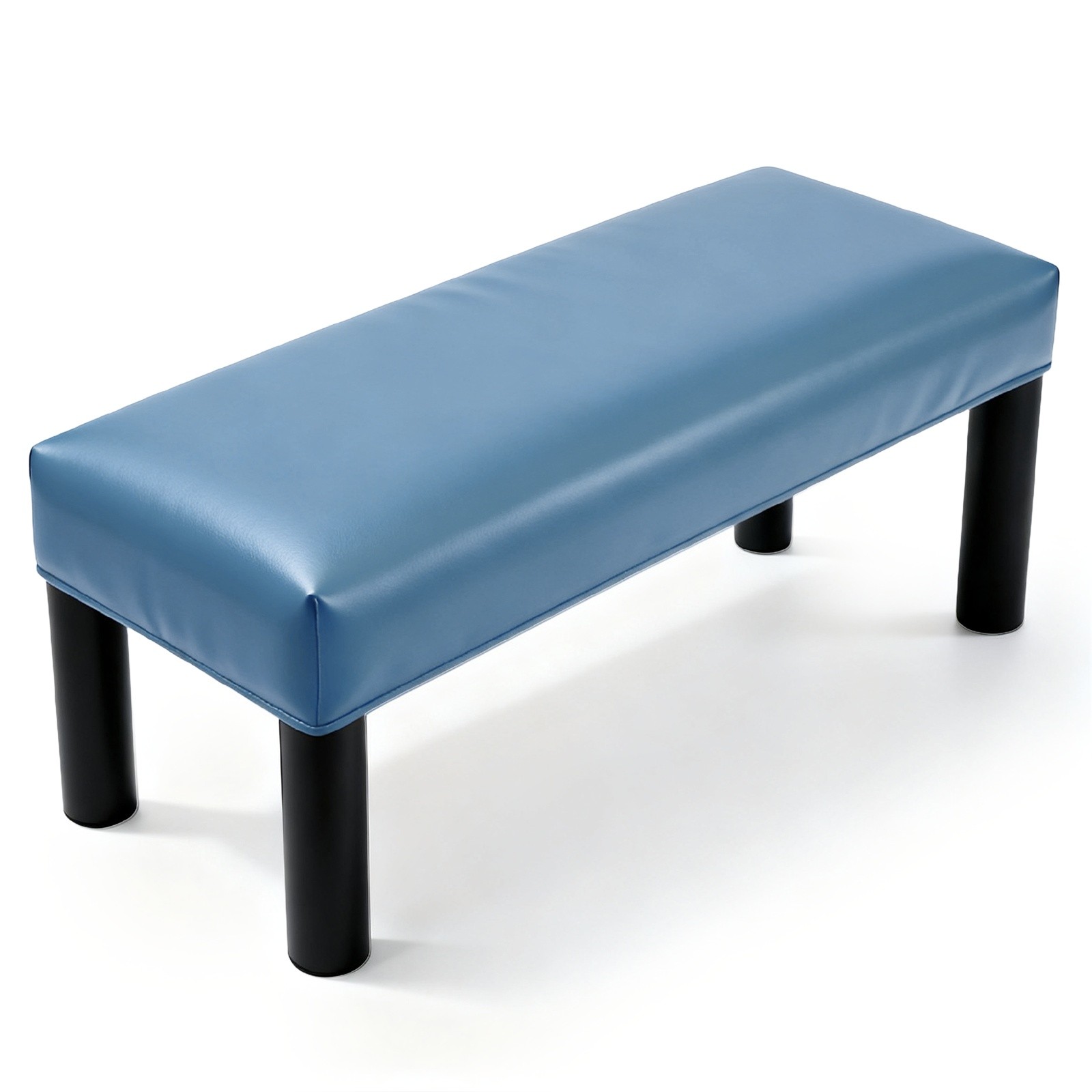 Stretch PU Waterproof Dining Bench Slipcover 27.6″-31.5″, Mist Blue