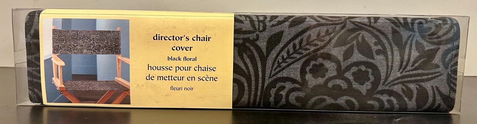 Pier 1 Imports Director’s Chair Cover Black Floral 100% Cotton