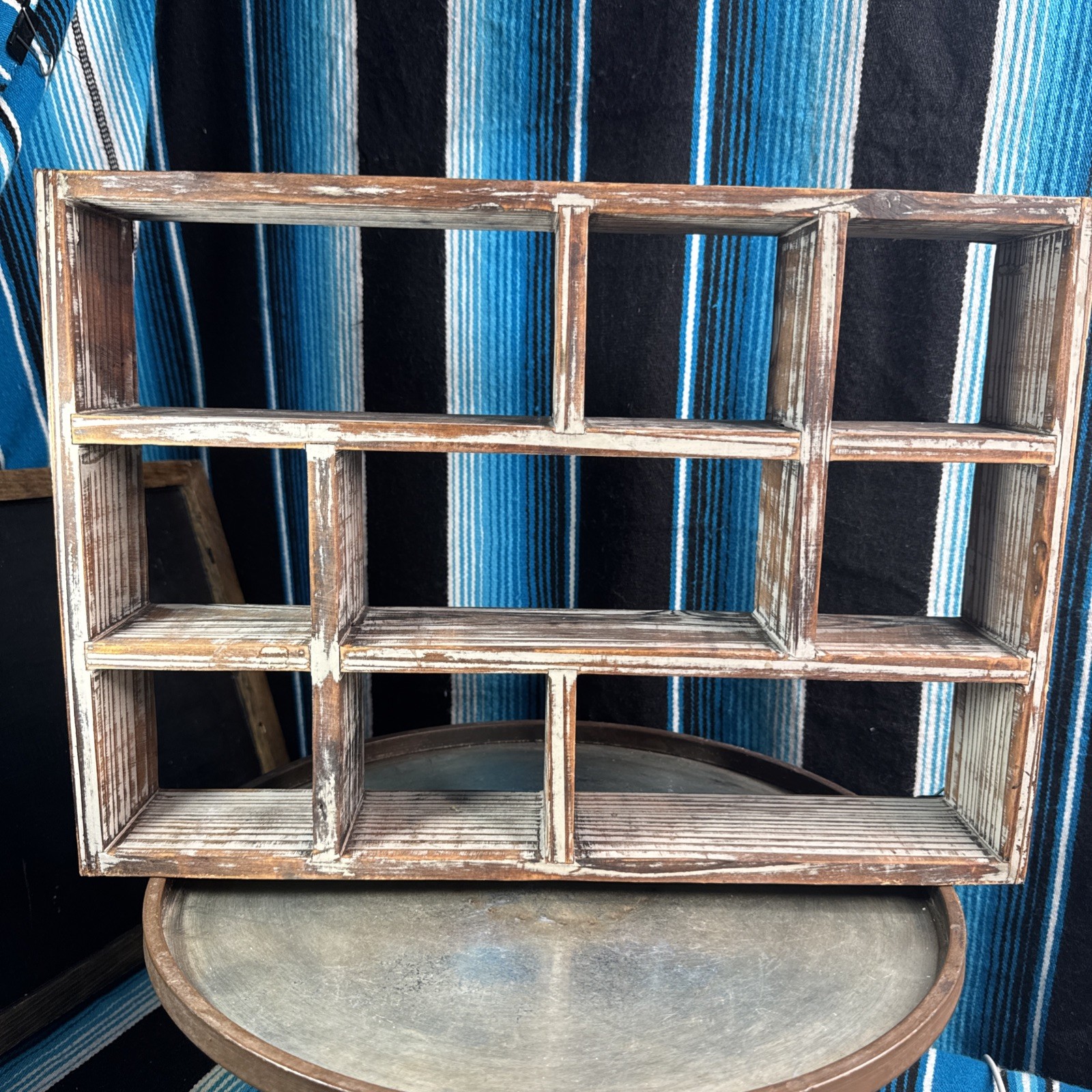 Shadow Box Display Shelf, Wall Mounted Wooden Hanging Display Shelf