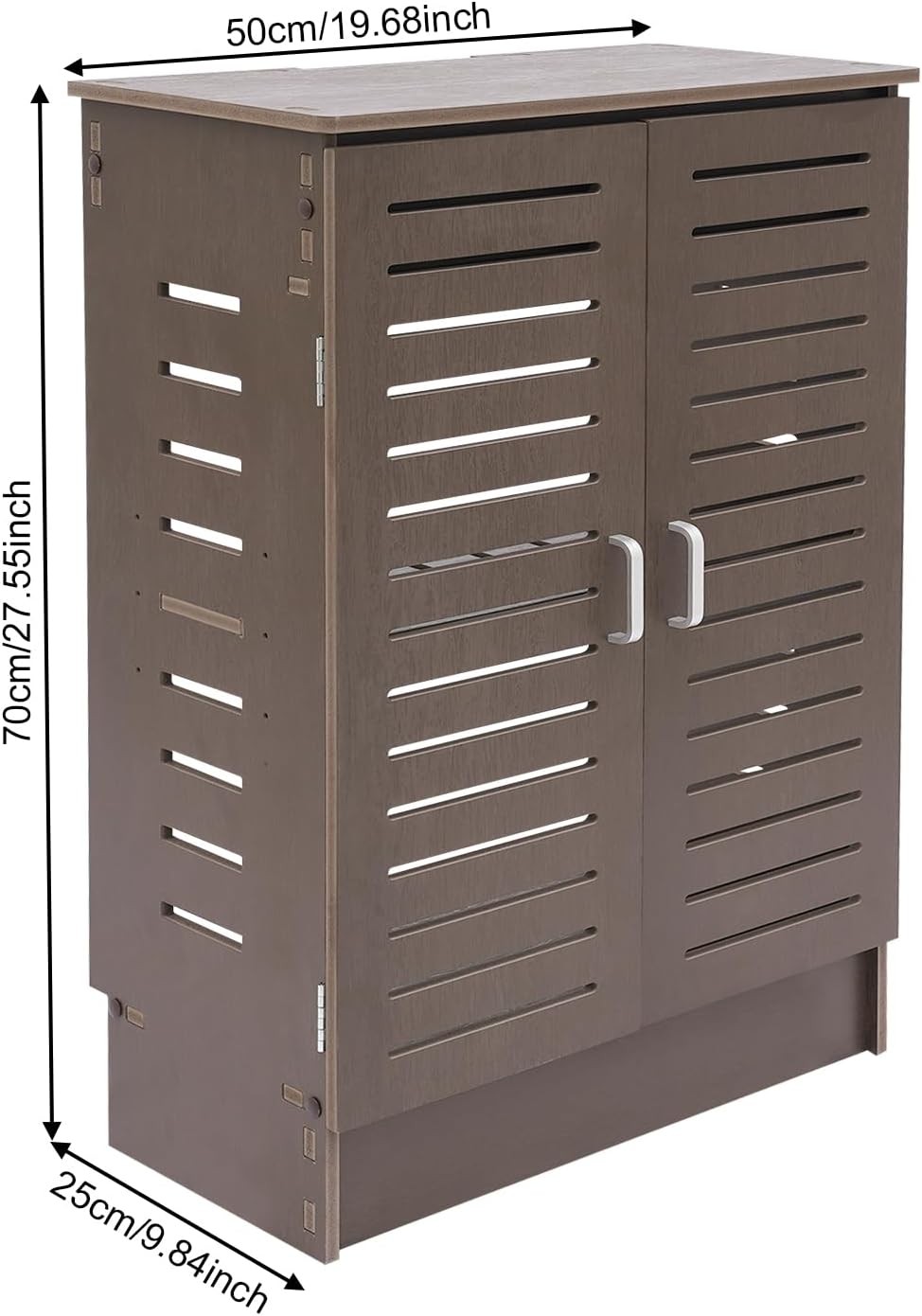 PVC 19.68″ Wide Ventilated Router Cabinet w/ Cable Hider 22lbs Capacity