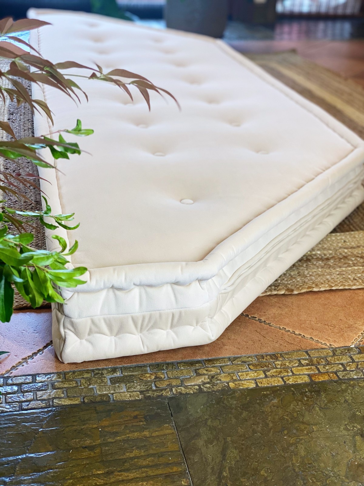 Handmade Cotton Feeling Daybed Cushion French Mattress Custom Pillow Floor Sofa