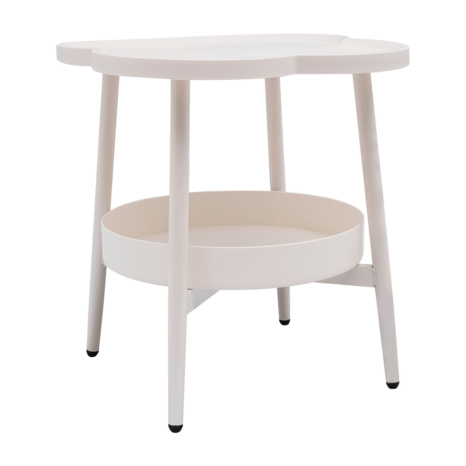 Four-leaf Clover Shape End Table Coffee&Tea Table Sofa Side Snack Table