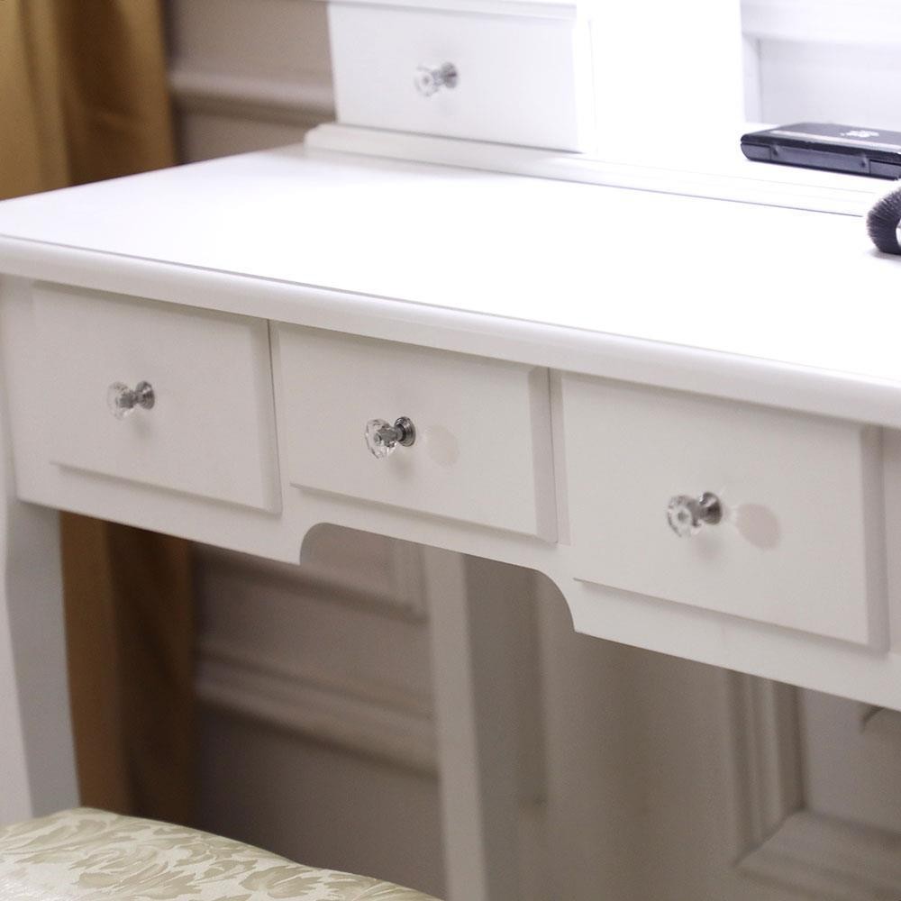 Vanity Makeup Table Set with 10 LED Lighted Mirror Bedroom Dressing Table Gifts