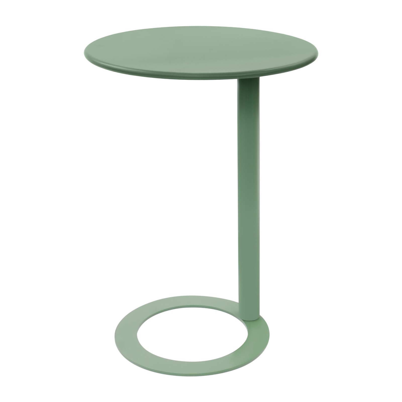 Iron Coffee Table with 30kg Load Capacity Free Standing C-Shaped Sofa Side Table