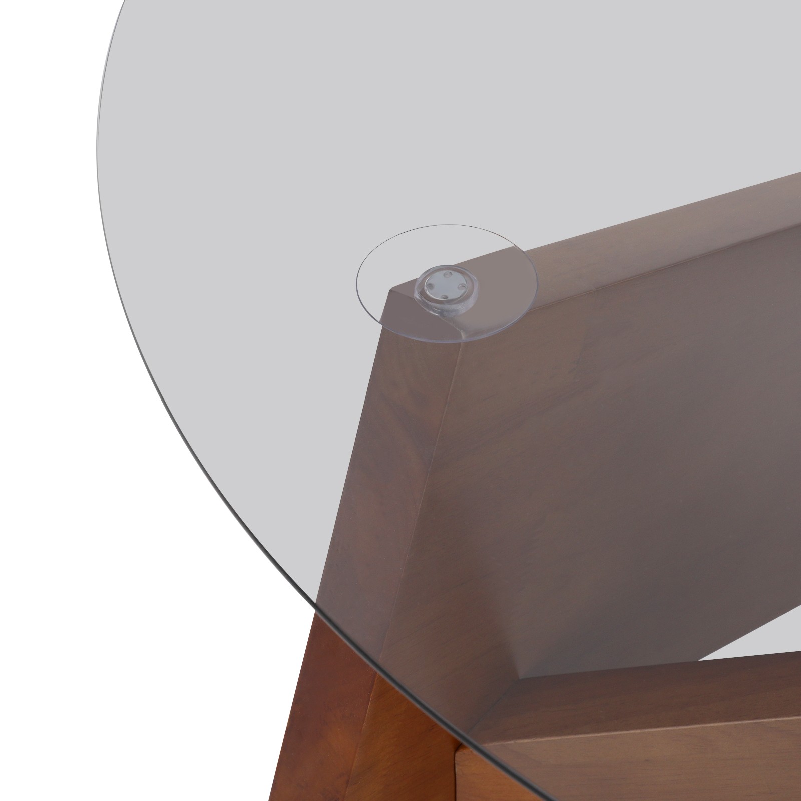 Modern Side Table Side Table with Tempered Glass Top End Table for Living Room