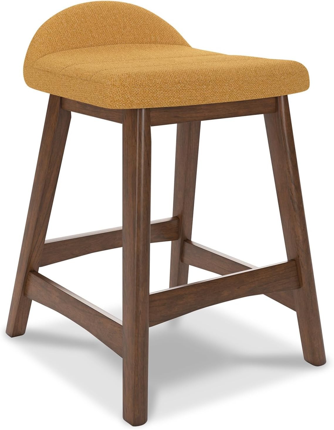 Lyncott Contemporary 24.25′ Seat Height Counter Height Upholstered Bar Stool