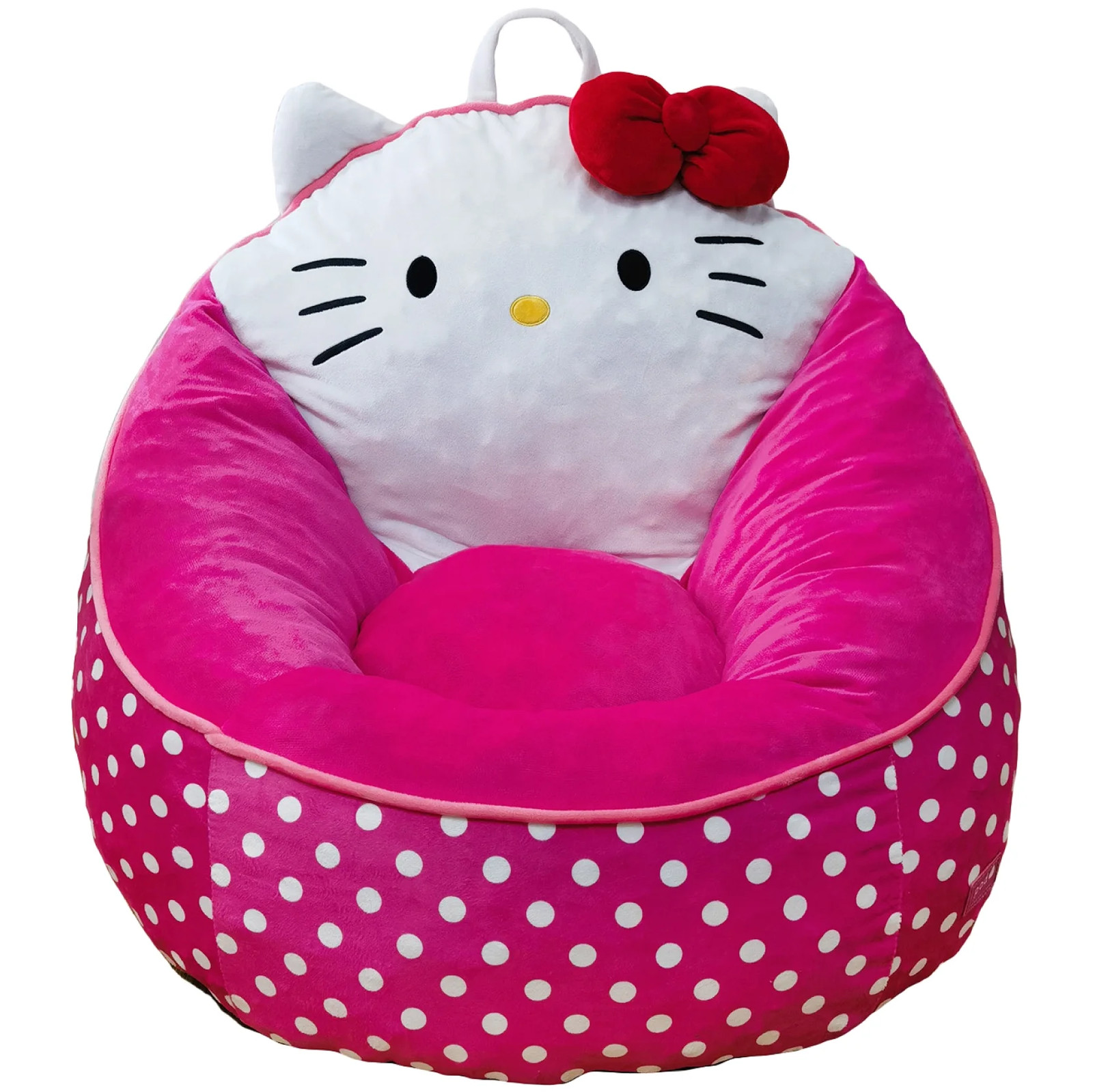 Kids’ Compressed Foam Bean Bag Chair, Pink