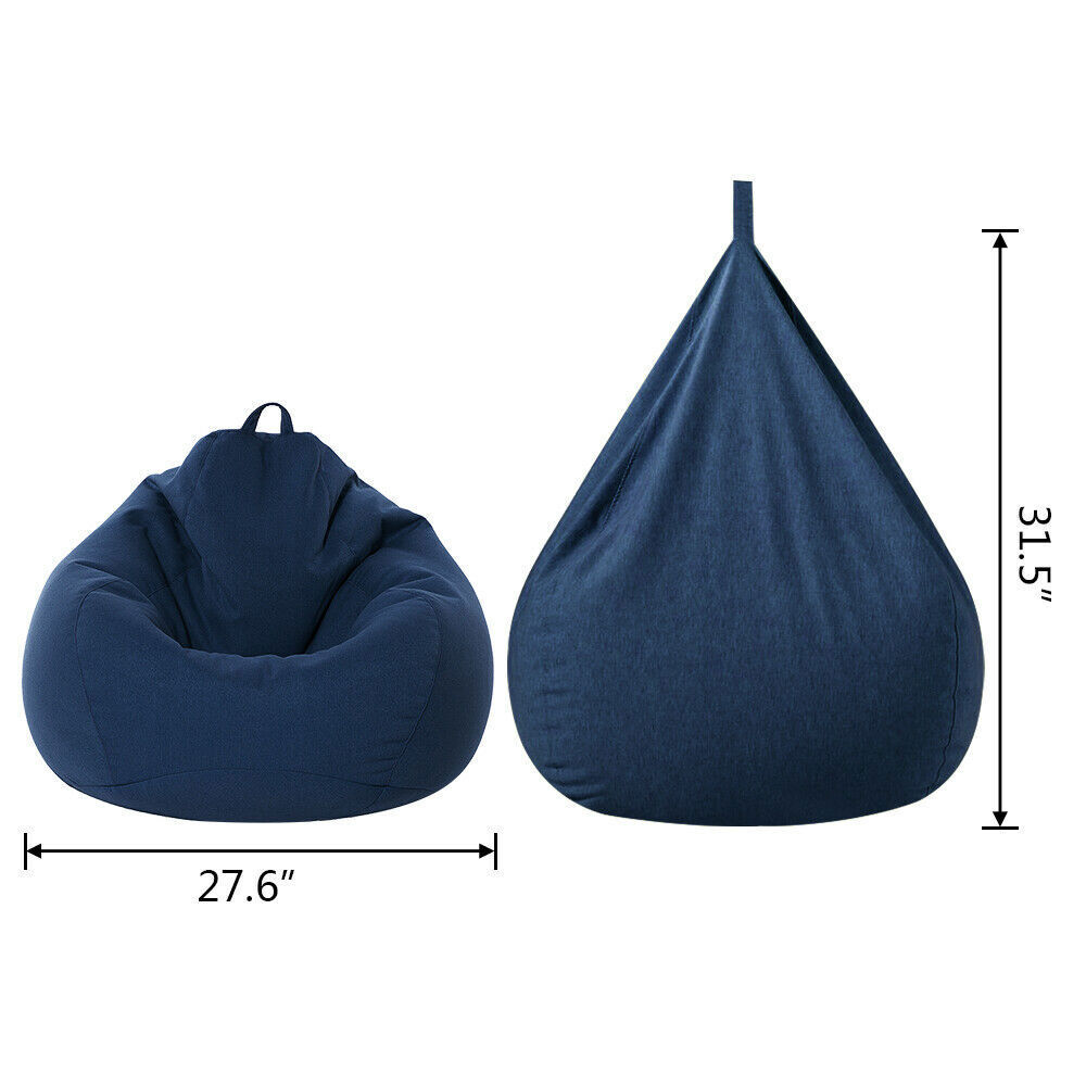 Large Bean Bag Chair Cover Indoor For Adults Kids Lazy Lounger Couch Sofa Cover