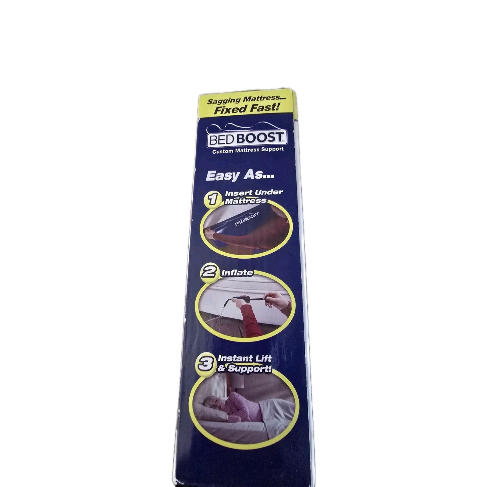 Bed Boost As Seen On TV with Pump Custom Mattress Support For Sagging Mattress.