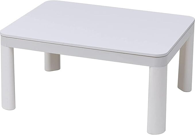 Yamazen Kotatsu table White/Natural 80×60cm 100V Top Panel Reversible NCK-80601