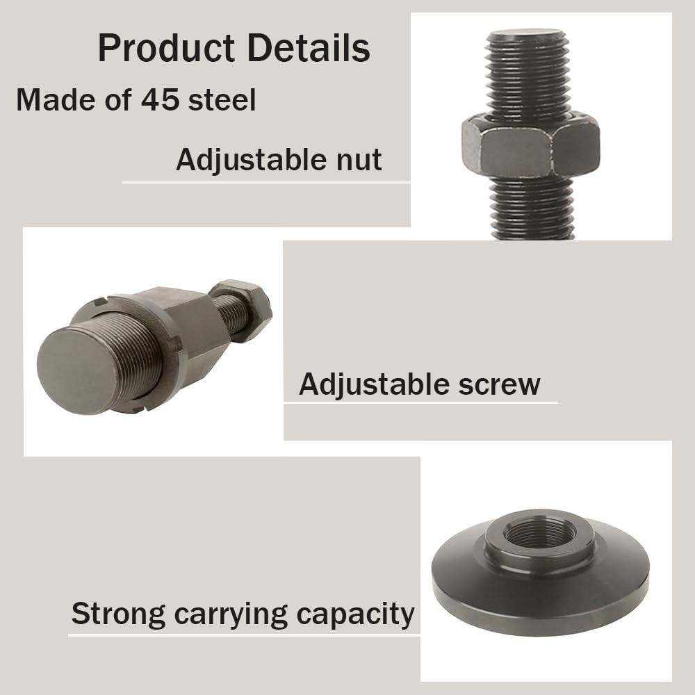 Leveling Feet M20 Thread 66000 Lb Capacity 4.72″ Dia Base – Adjustable Leg