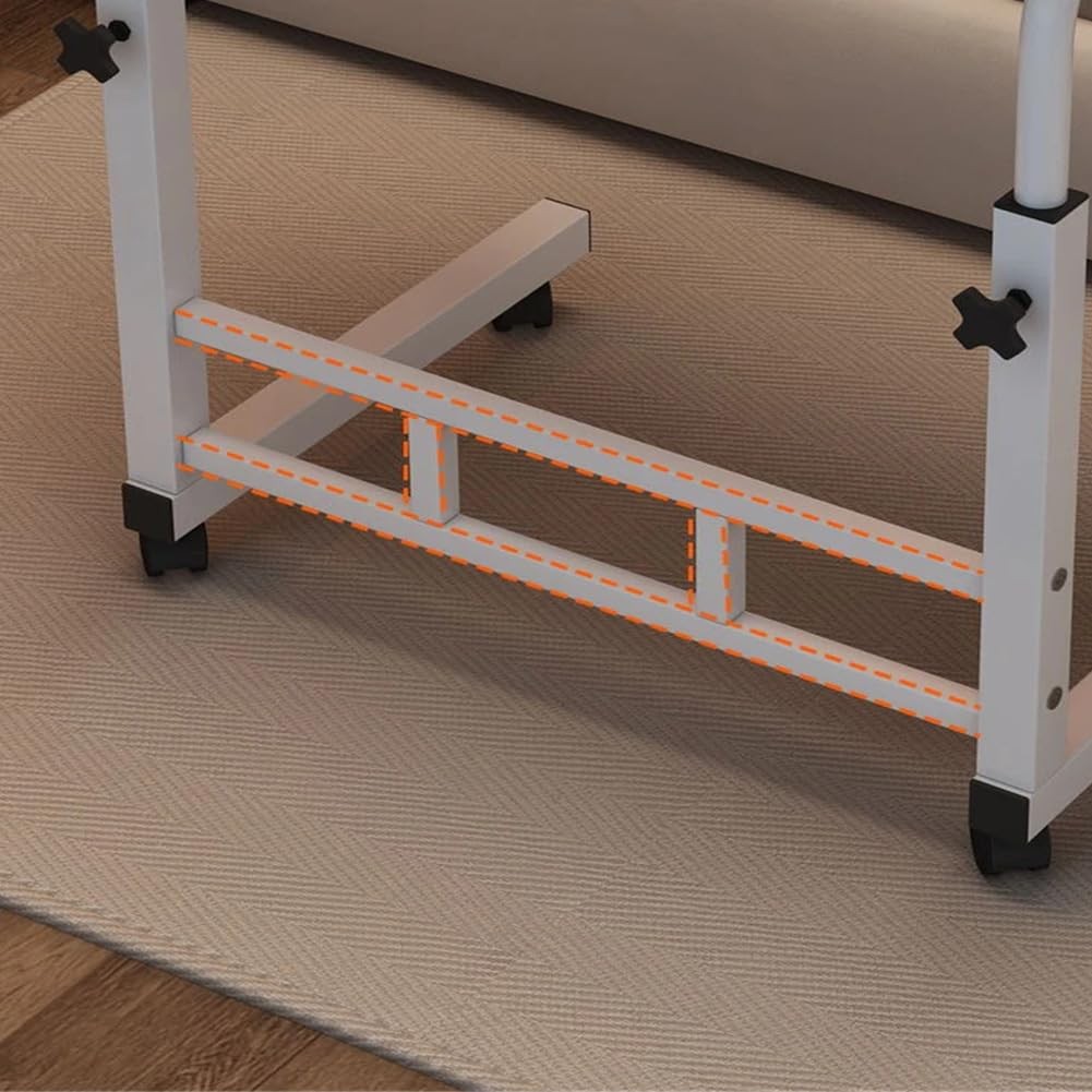 Adjustable Height Standing Desk , Small Standing Desk with Wheels, Computer Desk