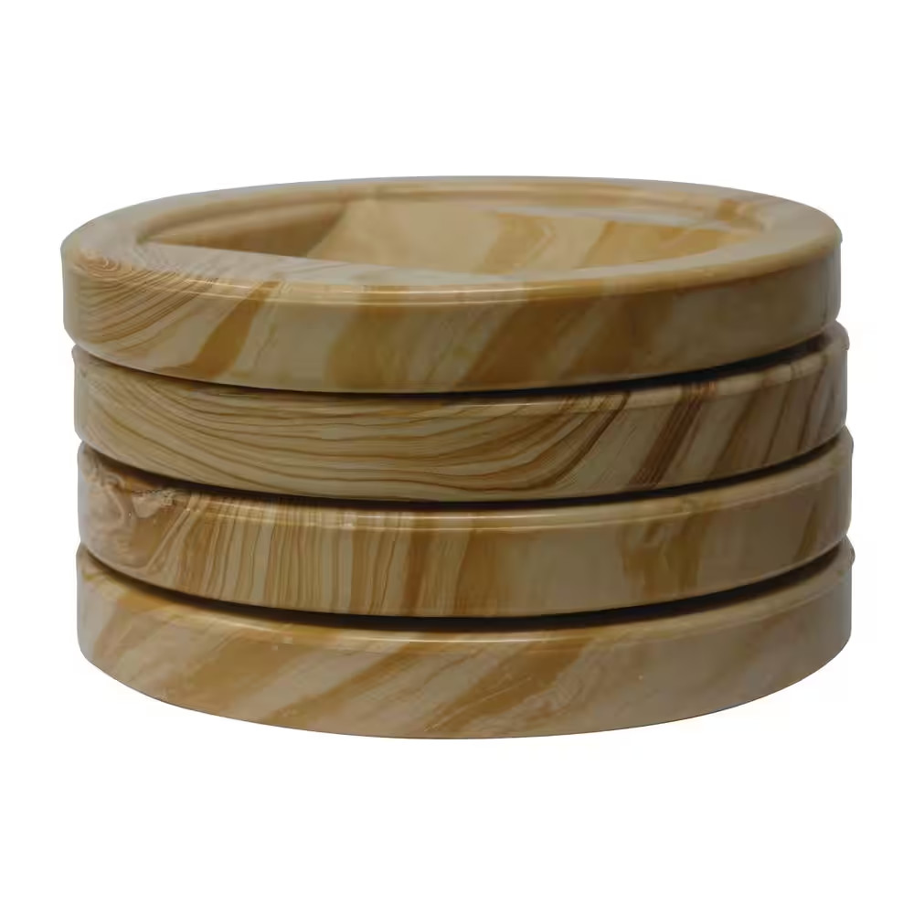 Wood Grain Non-Slip Furniture Cups for Bed Frame Casters 2-1/4 In. (4-Pack) New