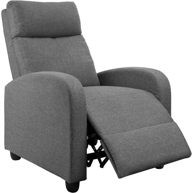 Recliner Chair Adjustable Home Theater Single Sofa Furniture Thick Seat Cushion