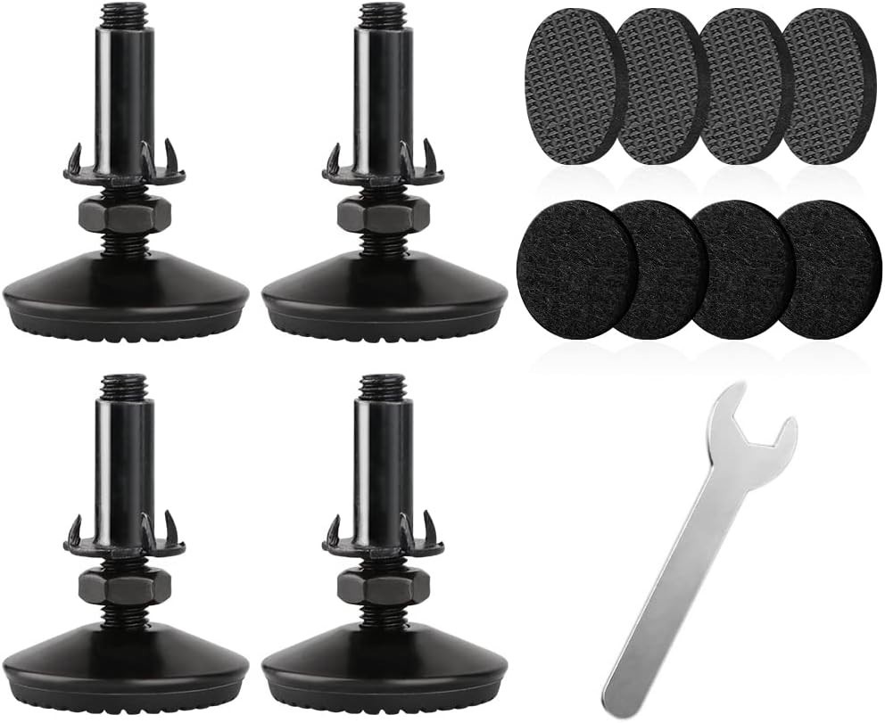4 Set M10 Adjustable Leveling Feet Tahikem Heavy Duty Height Adjuster Furnitu…