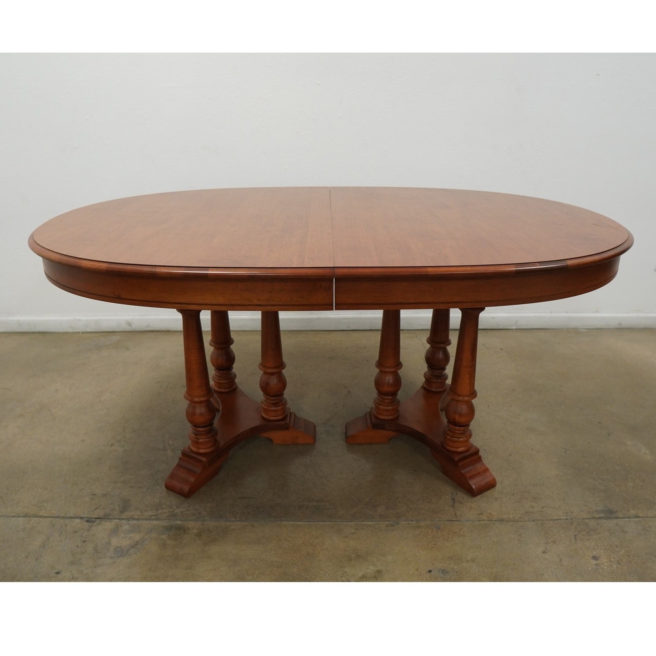Vintage Tell City Double Pedestal Extension Dining Table – Orig. Price $3,500