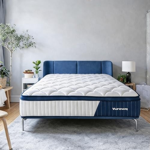 12 Inch Queen Mattress in a Box Hybrid Gel Memory Foam Pocket Spring Soft Plush