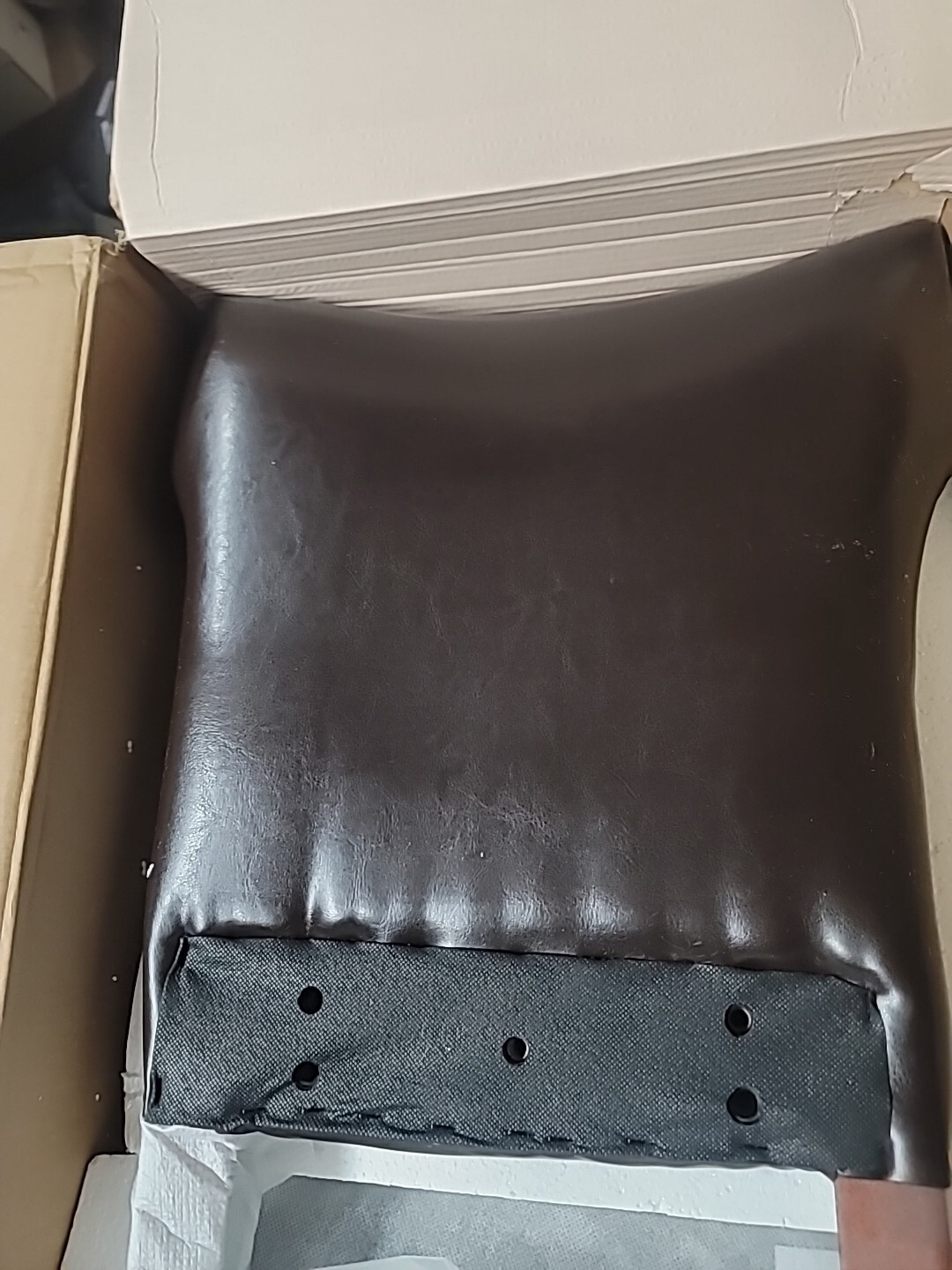 Madison Park Emilia Counter Stool Chocolate. **SEE DESCRIPTION**