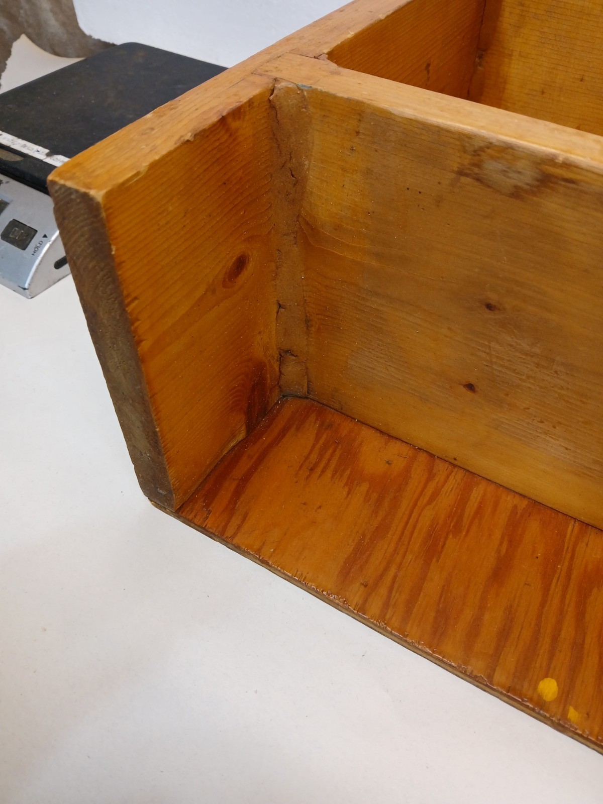 Vintage Solid Pine Tabletop Bookshelf Display Shelf Primitive Wood 14x14x6