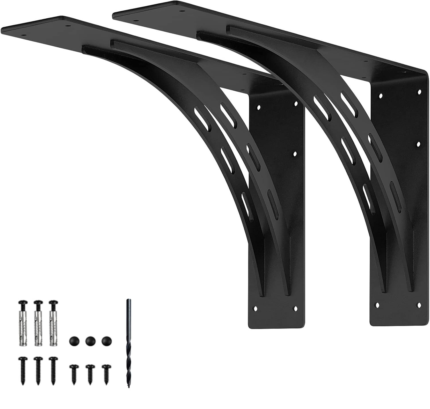 24″x15″x4″ Heavy Duty Shelf Brackets, Max Load 1100 LBS, Premium Alloy Metal …
