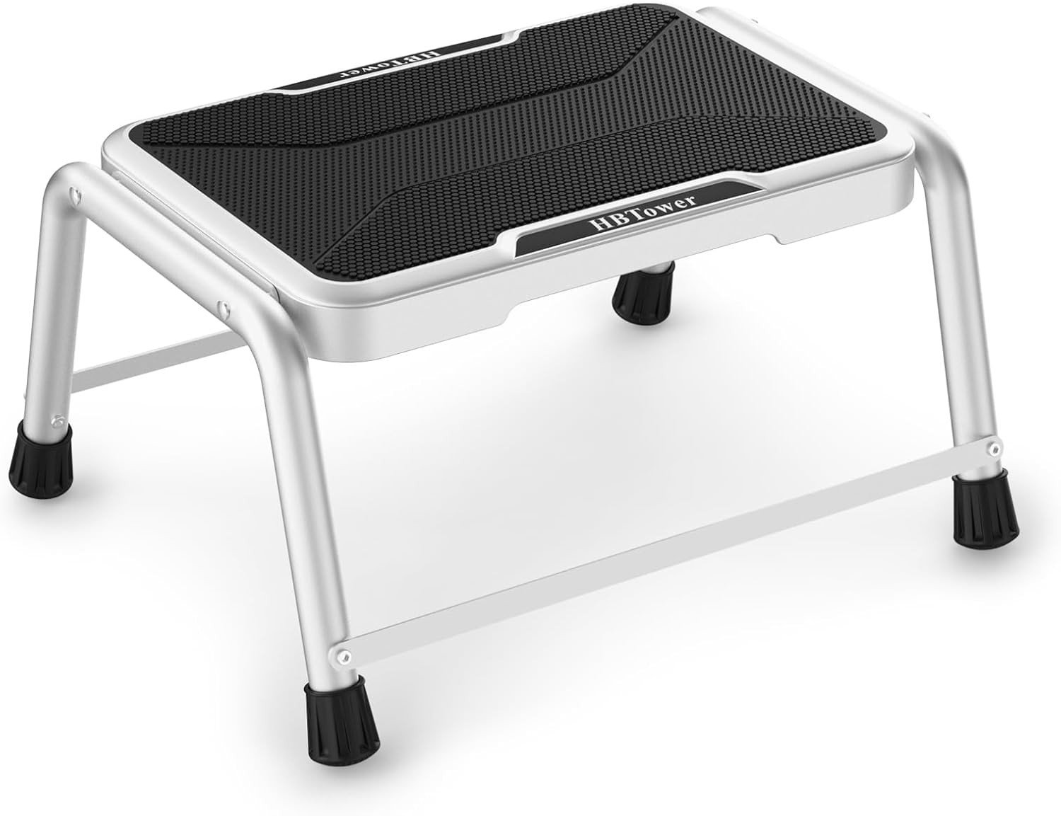 One Step Stool for Adults Kids with Non-Slip Rubber Feet | Holds up to 600 Lbs,