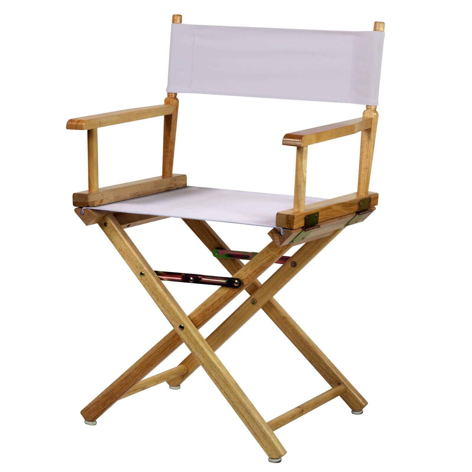 Casual Home 18 Directors Chair Natural Frame-White Canvas A200-00/021-29