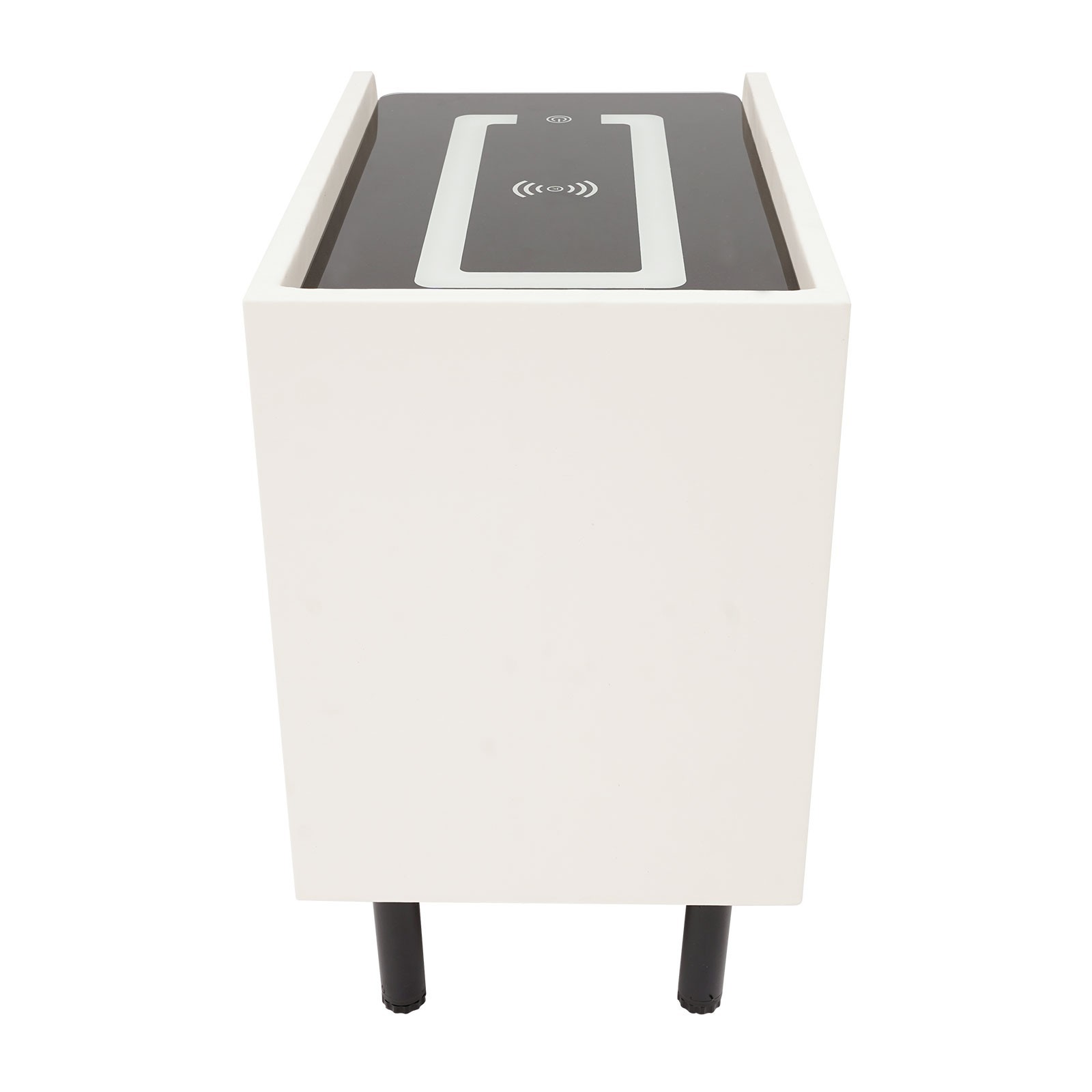 Smart Bedside Table Nightstands with Wireless Charging & LED Light & 2 Drawers